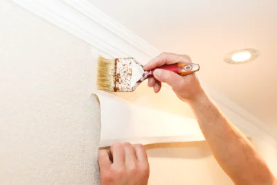 Pose de papier peint à Pléven — revêtements muraux et toiles de verre